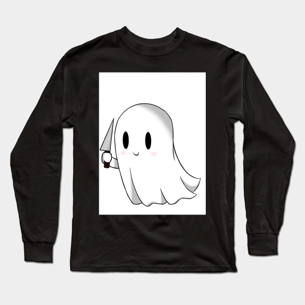 Murder Ghost Long Sleeve T-Shirt by Dark Mysteries 